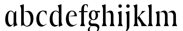 Distic regular Font LOWERCASE