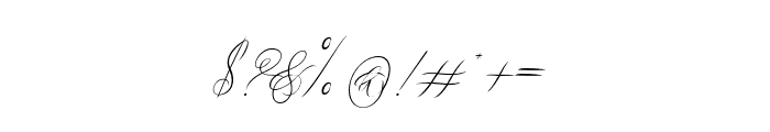 Distoniare-Regular Font OTHER CHARS