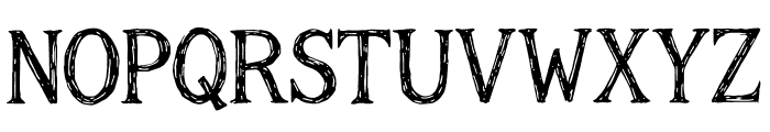 Distort Lines Font UPPERCASE