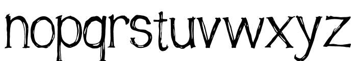Distort Lines Font LOWERCASE