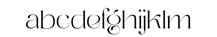 Distrela-ExtraLight Font LOWERCASE
