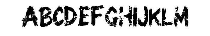 Distressed Paint By Squ Regular Font UPPERCASE