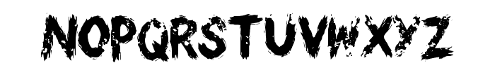 Distressed Paint By Squ Regular Font UPPERCASE