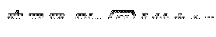 Dither Byte Fill Font OTHER CHARS