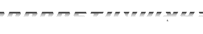 Dither Byte Fill Font LOWERCASE