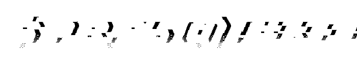 Dither Byte Shadow Font OTHER CHARS