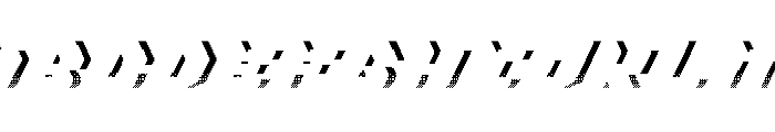 Dither Byte Shadow Font UPPERCASE