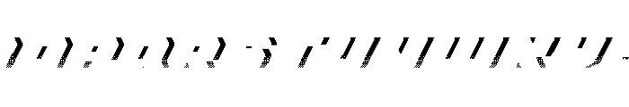 Dither Byte Shadow Font LOWERCASE