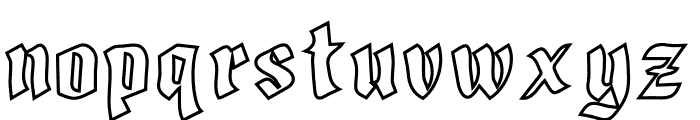 Divine Instinct Bold Out Font LOWERCASE