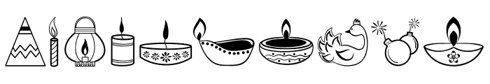 Diwali Doodle Font OTHER CHARS