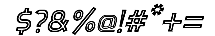 Djavaloca-Inline Italic Font OTHER CHARS