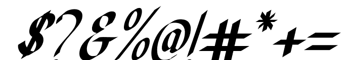 Dloothe Ridle Italic Font OTHER CHARS