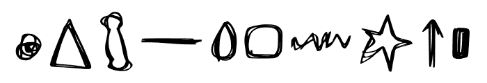 Doddle Shapes Font OTHER CHARS