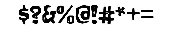 Dodgy Distort Regular Font OTHER CHARS