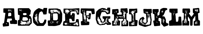 Dodgy Distort Regular Font UPPERCASE