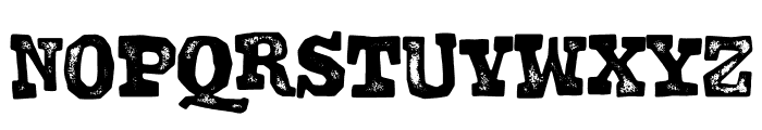 Dodgy Distort Regular Font UPPERCASE