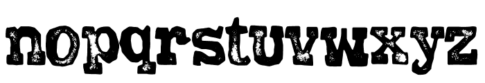 Dodgy Distort Regular Font LOWERCASE