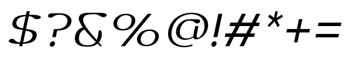 Dofend-LightSlanted Font OTHER CHARS