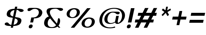 Dofend-MediumSlanted Font OTHER CHARS