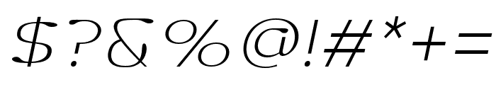 Dofend-ThinSlanted Font OTHER CHARS