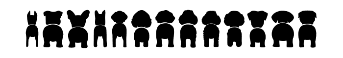 Dog Butt Bundle Font UPPERCASE