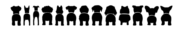 Dog Butt Bundle Font UPPERCASE