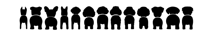 Dog Butt Bundle Font LOWERCASE