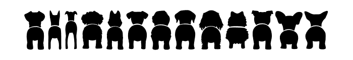 Dog Butt Bundle Font LOWERCASE