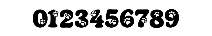 Dog Cat Retro Paw Font OTHER CHARS