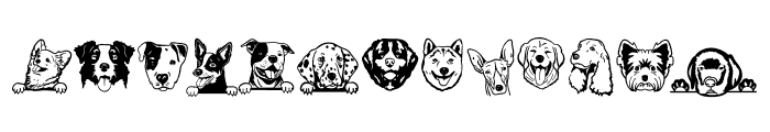 Dog Doodle Font UPPERCASE