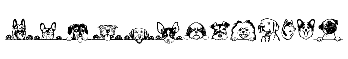 Dog Doodle Font LOWERCASE