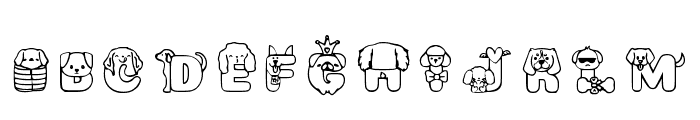 Dog Font Regular Font UPPERCASE