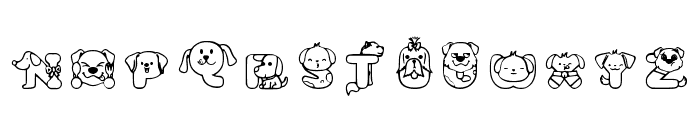 Dog Font Regular Font UPPERCASE