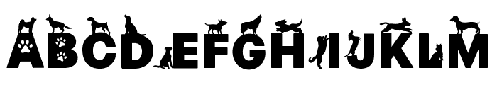 Dog Font Font UPPERCASE