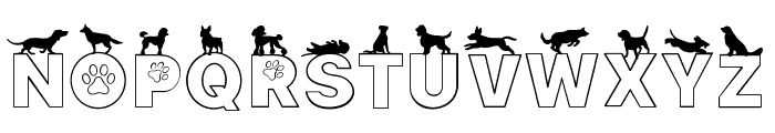 Dog Font Font LOWERCASE