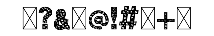 Dog Paw Font OTHER CHARS