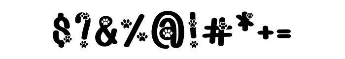 Dog Paws Font OTHER CHARS