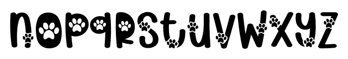 Dog Paws Font LOWERCASE