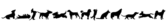 Dog Silhouettes FONT
