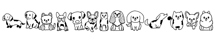 Dog day Font UPPERCASE