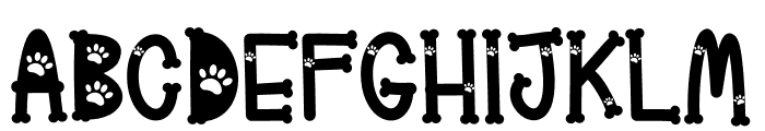 Doggy dog Font UPPERCASE