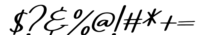 Dogina Summer Italic Font OTHER CHARS