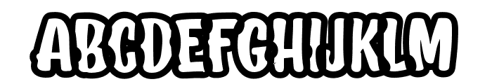 Dogly Comical Outline Font LOWERCASE