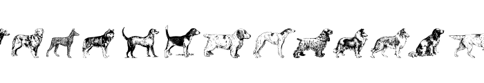 Dogs Font UPPERCASE