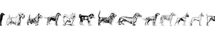 Dogs Font UPPERCASE