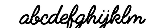 Doingscript   Font LOWERCASE