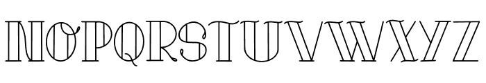 Dolington Lined Font Regular Font LOWERCASE