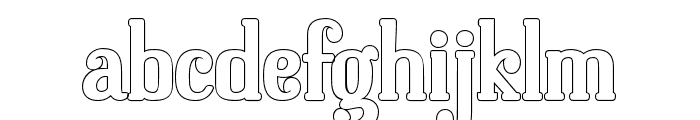 DolphinsOutline-Bold Font LOWERCASE