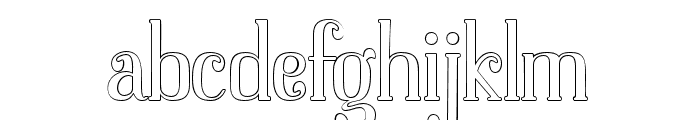 DolphinsOutline-Light Font LOWERCASE