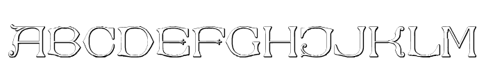 Dolphus-Mieg Alphabet Three Reg Font UPPERCASE